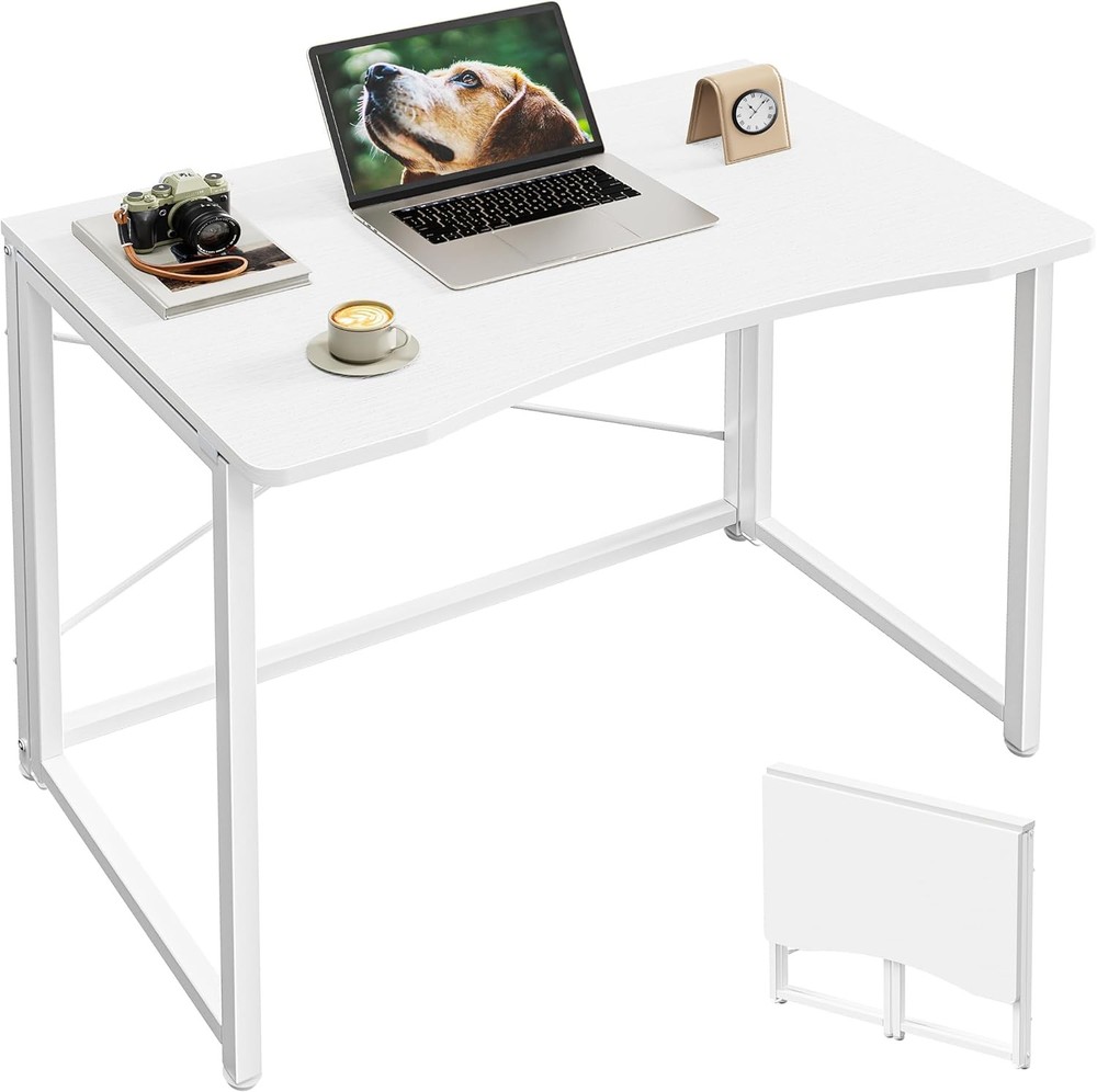 Folding Desk Small Spaces 31.5 Inch Foldable Computer Table Home Office Study