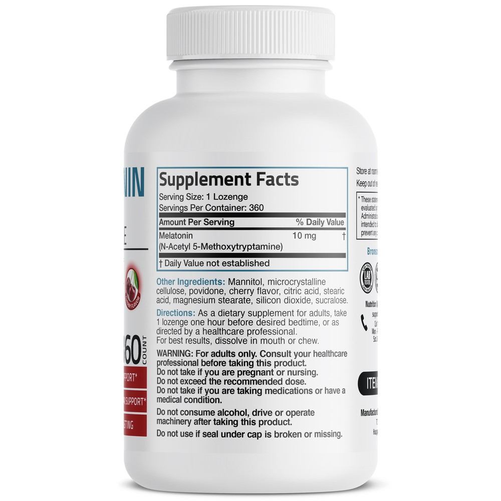 Melatonin 10mg Fast Dissolve Tablets - Sleep Aid, 360 Cherry Flavored Tablets