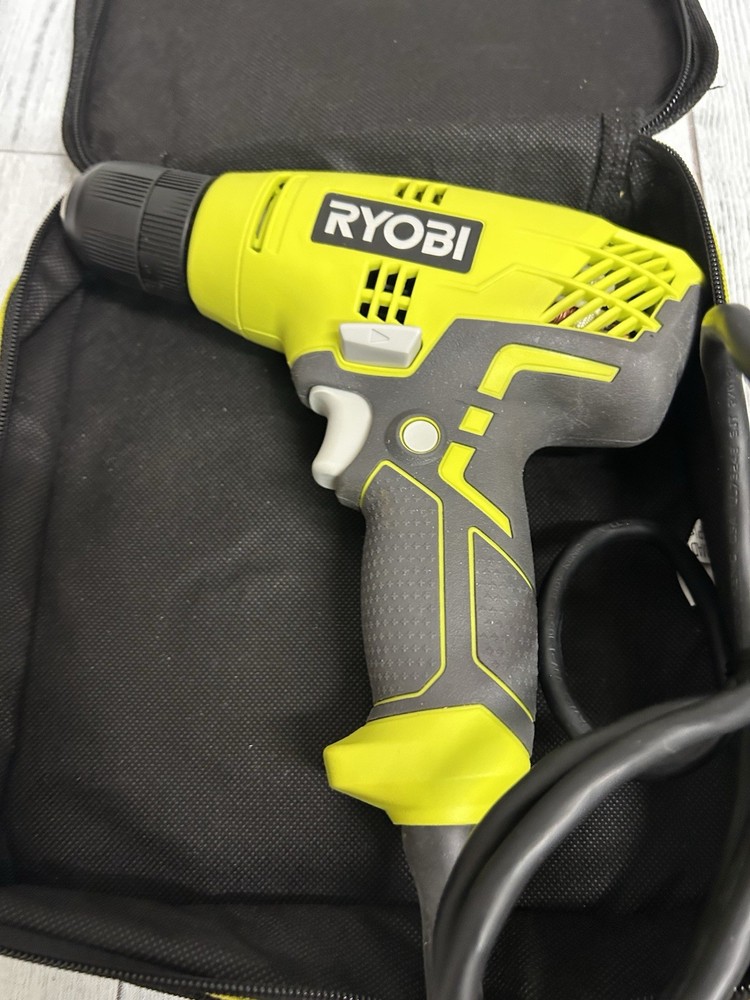 Ryobi 3/8 Inch Corded Power Drill 5.5 Amp Variable Speed Trigger D43