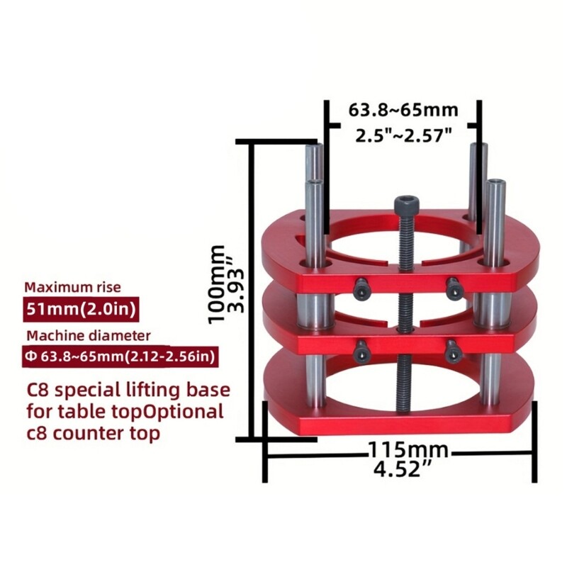 Router Table Insert Plate Lifting Platform Stand Router Lift Table for 64-66mm