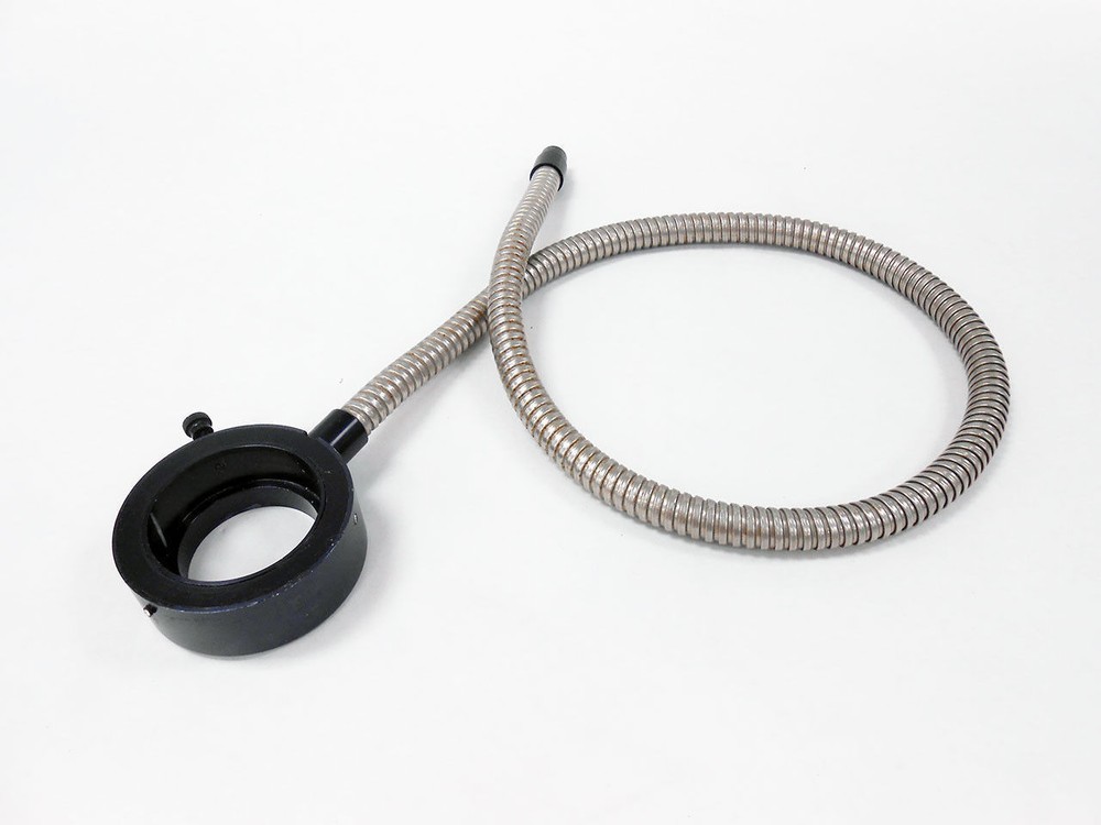 MICROSCOPE RING LIGHT GUIDE 3 INCH DIAMETER 33.5 INCH FLEXIBLE FIBER OPTIC CABLE