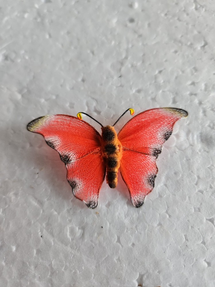 Butterfly Pin • Bright Orange