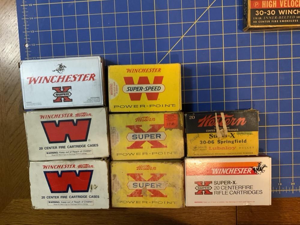 Cartridge Boxes- Vintage - 21 Boxes