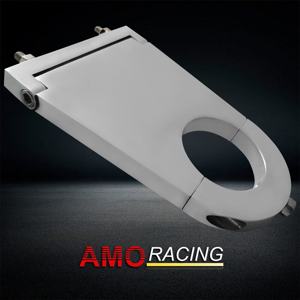 Universal 2" Steering Column Drop Bracket 4 1/2" Drop Polished Aluminum