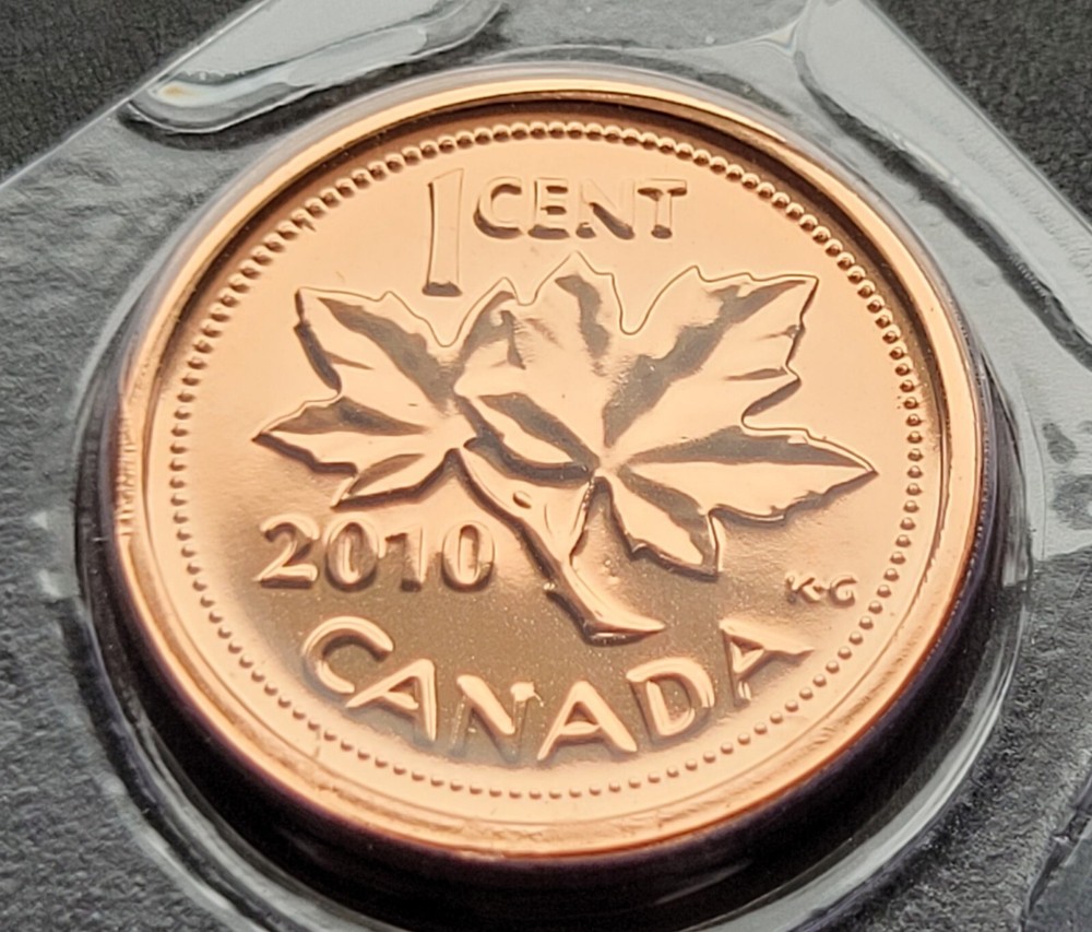 *** CANADA  ONE  CENT  2010  MAGNETIC  *** PROOF  LIKE  SEALED *** KEY  DATE ***
