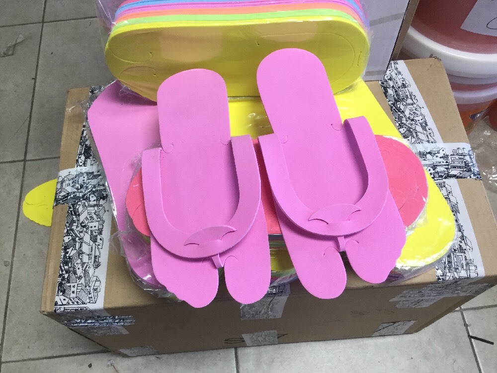 360 Pairs Disposable Slipper Spa Pedicure foam flip flop slippers (fold type)