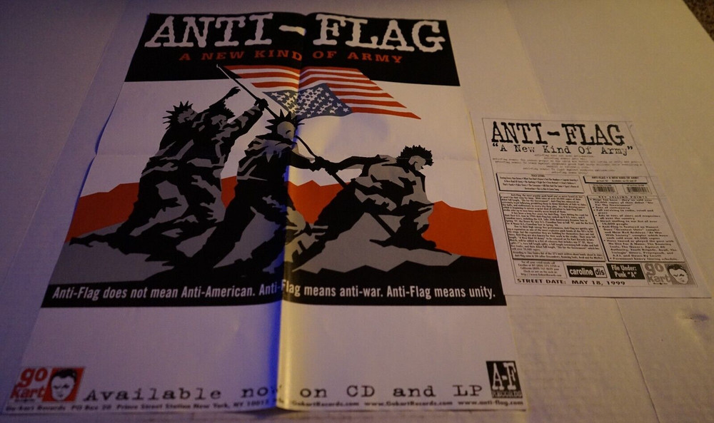 Anti-Flag A New Kind Of Army Promo Poster Vintage Promo 24"x18" + Band Biography