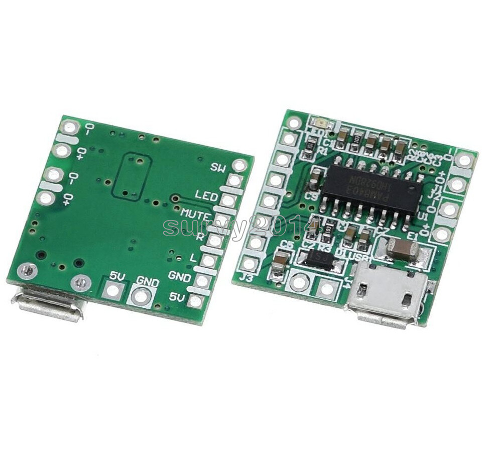 PAM8403 DC 5V Mini Class D 2*3W USB Power Amplifier Board DIY Bluetooth Speaker