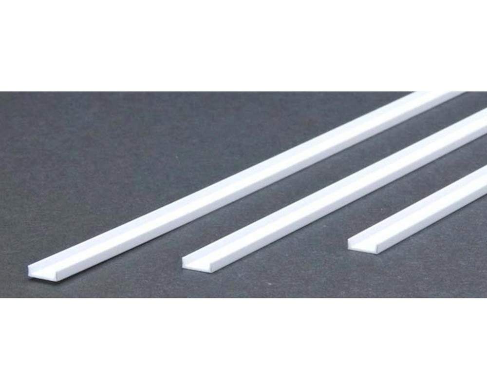 Evergreen Scale Models Polystyrene Channel Set (3) (14x0.312") [EVG268]