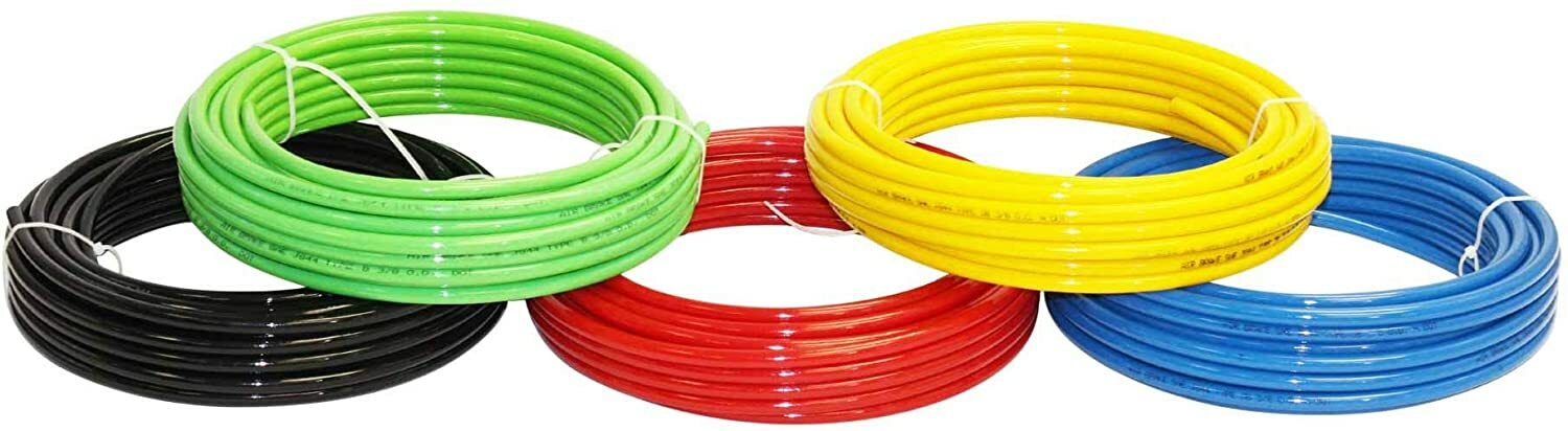 100 FT 3/8" OD DOT Approved Nylon Air Line Brake Hose For Air Suspension Horns