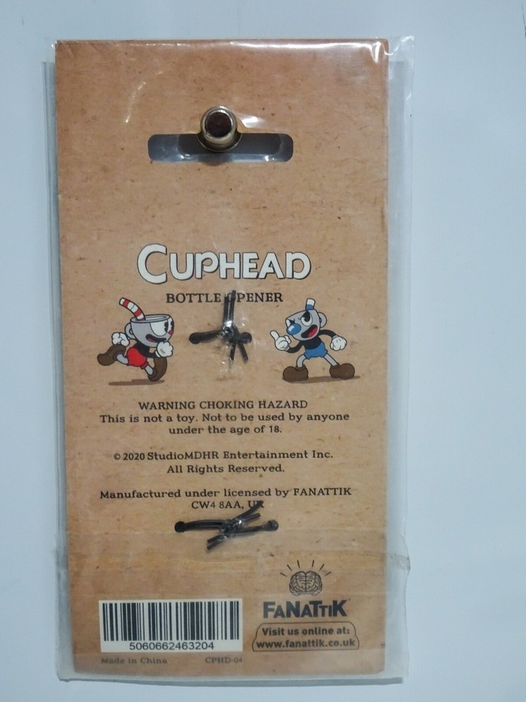 Cuphead Bottle Opener Fridge Magnet