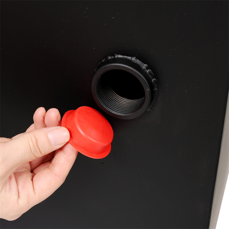 25 Gallon 12 Gauge Steel Hydraulic Fluid Reservoir Tank w/ Temp and Sight Gauge