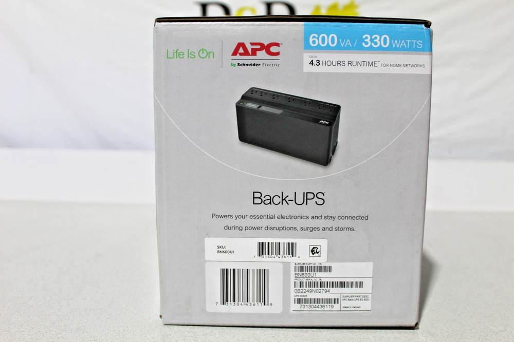 APC BN600U1 Back-UPS New in open box