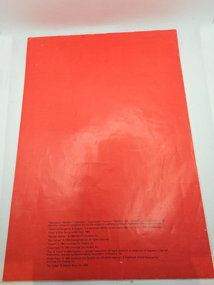 Matchbox Pricelist 1985 Original Loevly Graphics For Display