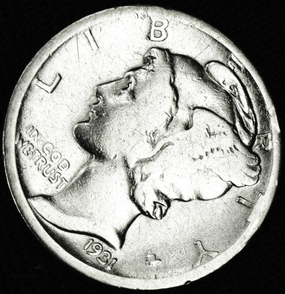 1931-d Mercury Dime  (Inventory A)