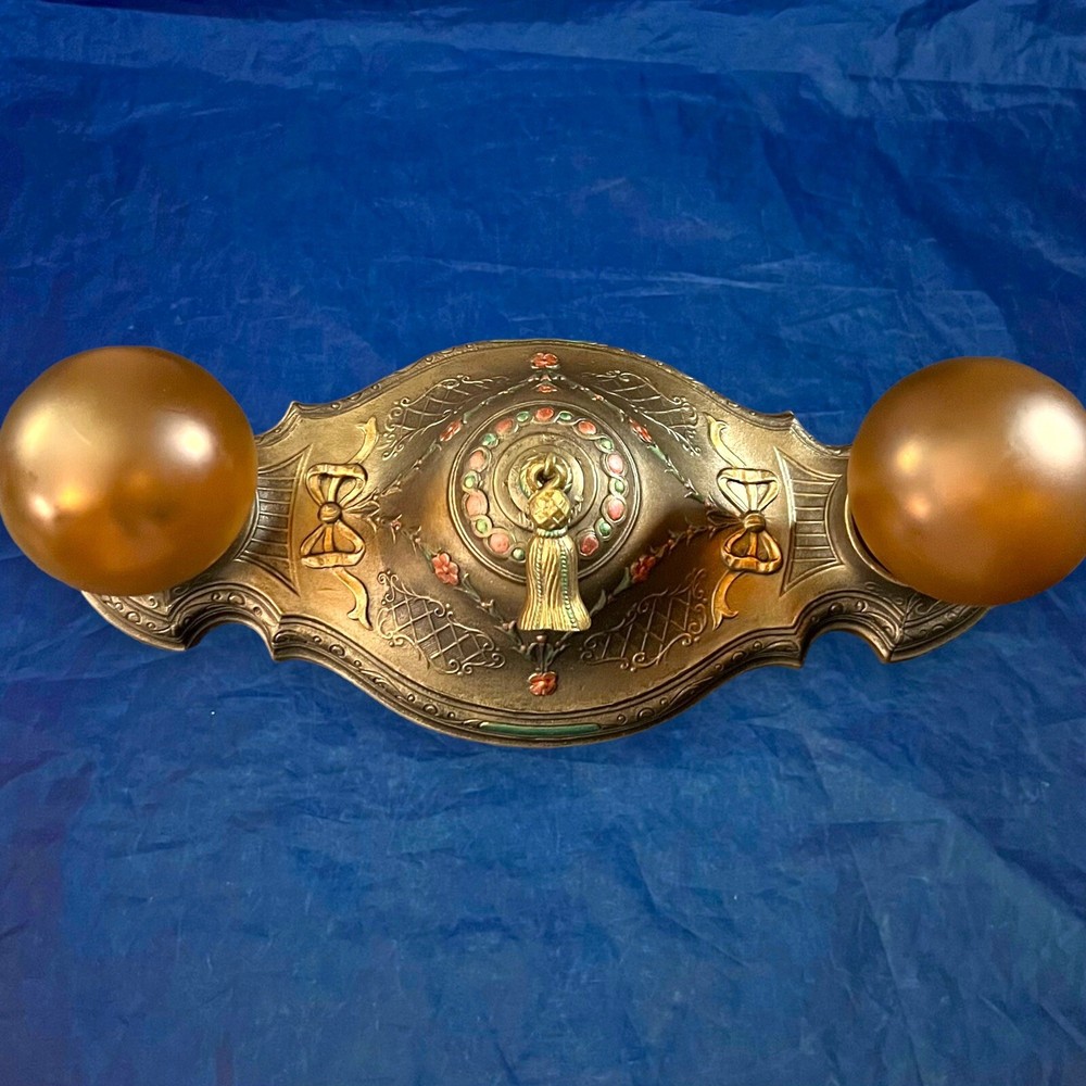 Rewired Nice Single Flush Two Socket light Fixture beautiful Finish 4K