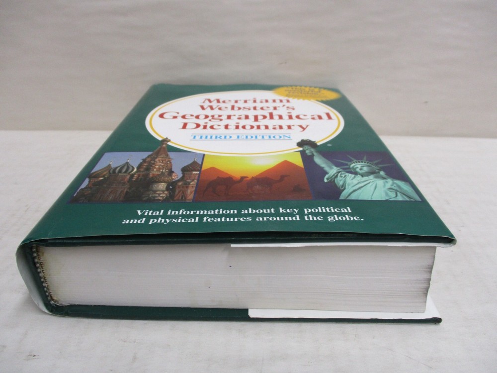 Merriam Webster's Geographical Dictionary 3rd Edition Hardcover Book 1997