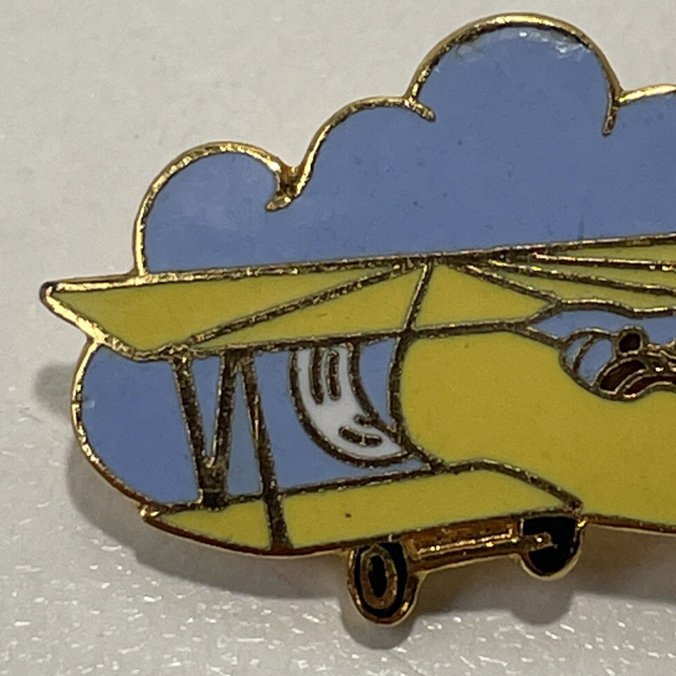 Vintage Aviva Barn Stormer Plane 1" Pin