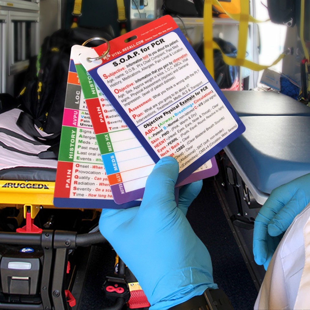 EMT Guide - Compact Triple Pocket  Reference Cards