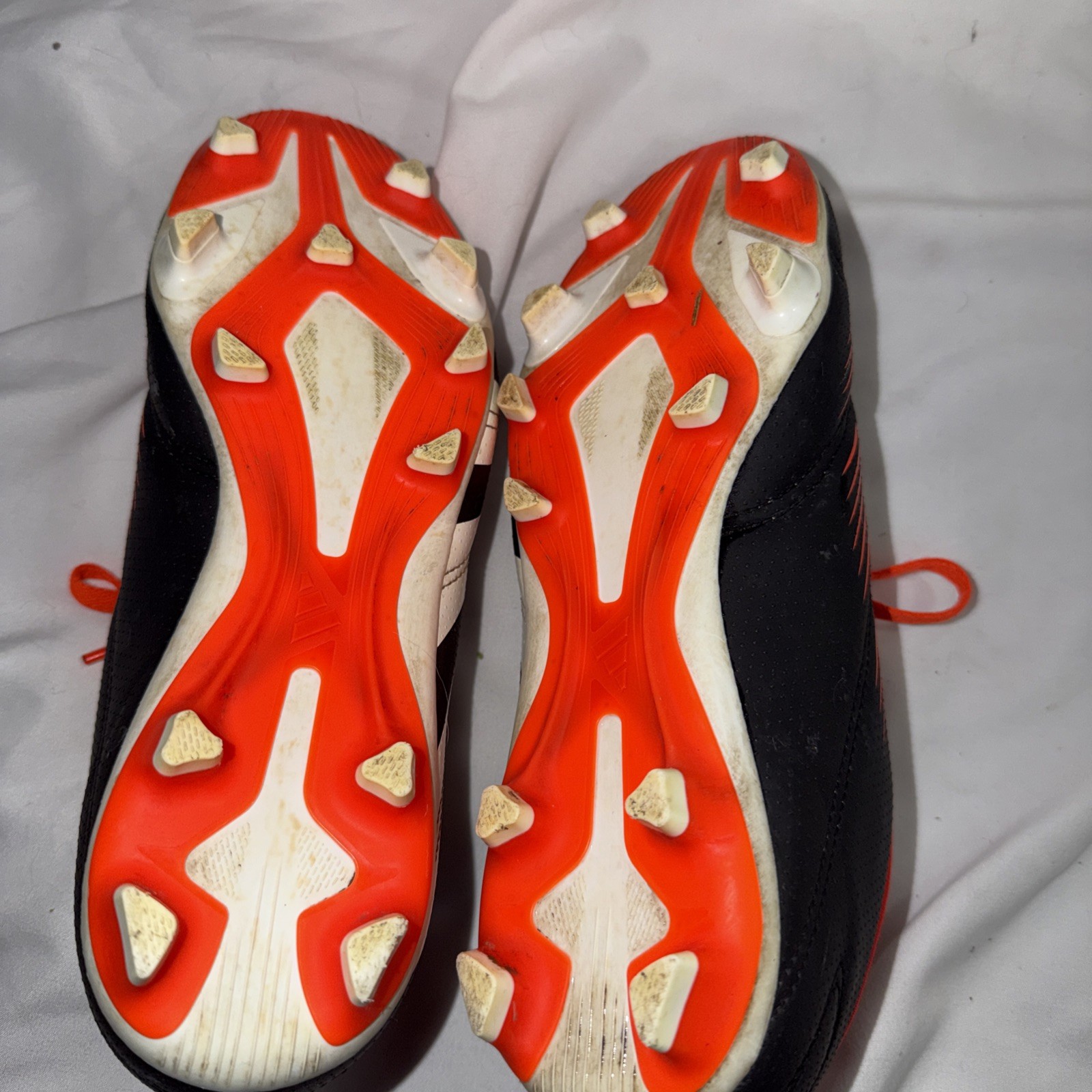 Adidas Predator Club FxG Black & Orange Soccer Cleats Mens Size 6