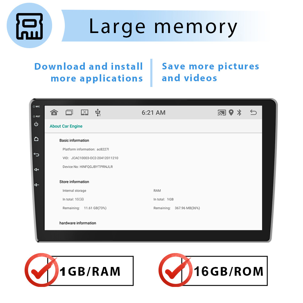 10.1" Inch Car Radio 2 Din Android 13 GPS Stereo Navi MP5 Player WiFi Quad Core