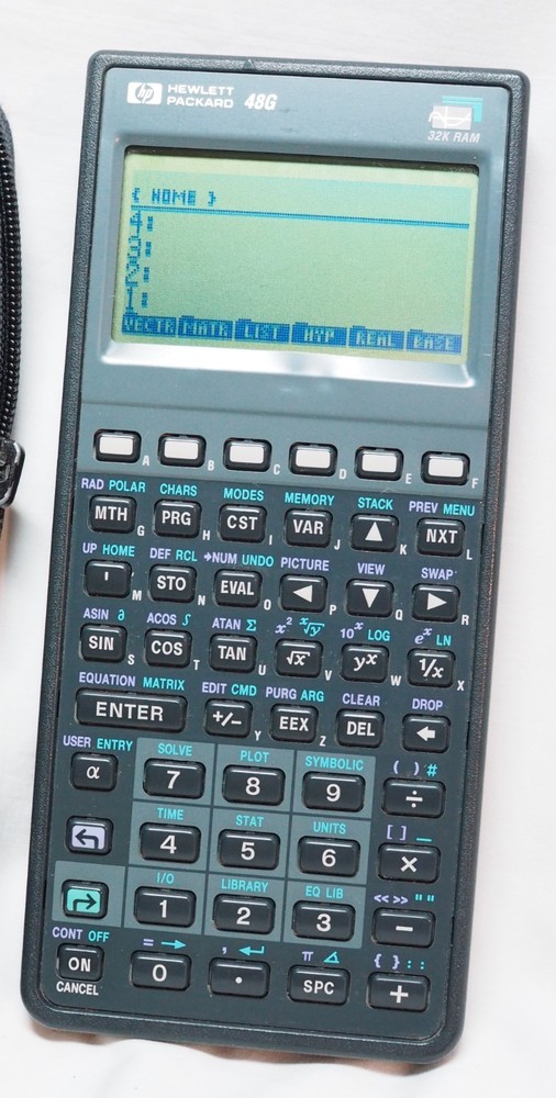 Hewlett Packard HP 48G 32K RAM Graphing Calculator with soft case