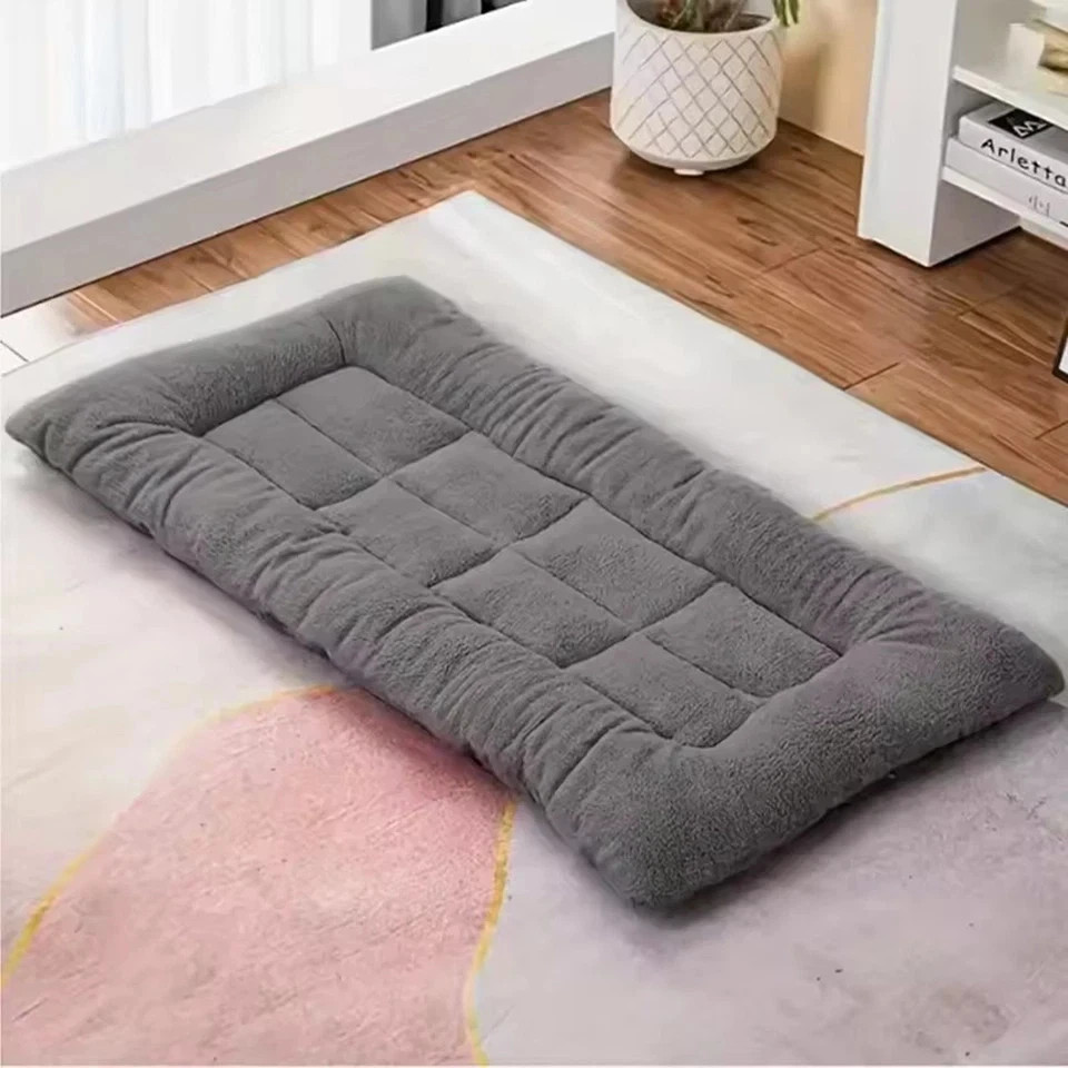 Dog Crate Pad 48inch Plush Super Soft Large Dog Bed Kennel Pad Cozy Sleeping Mat