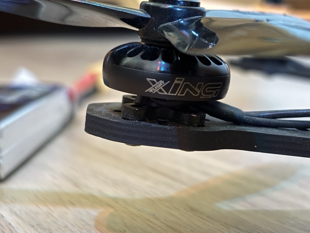 Fpv Drone With Lipo Battery And Extra Propellers Working
