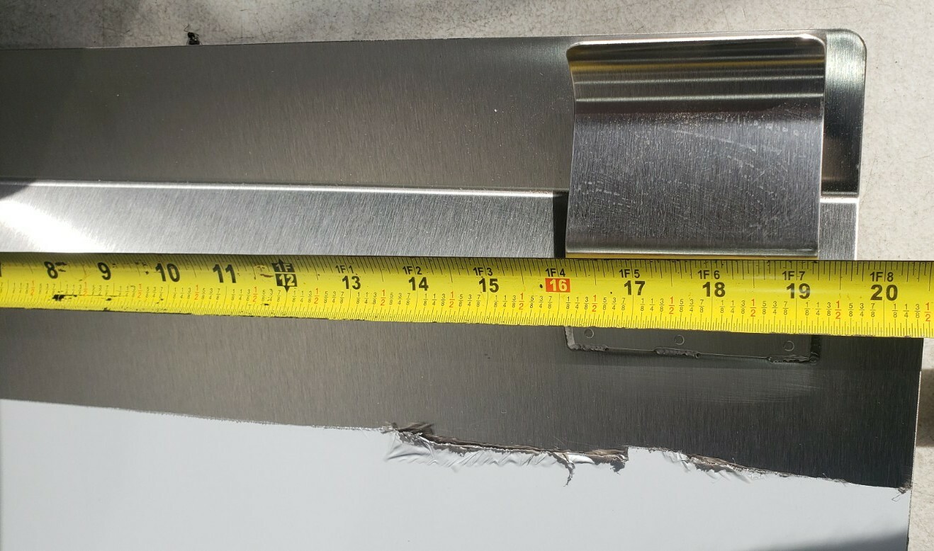 FMP Commercial Stainless Steel Fryer Splash Guard 20.5"L x 18"H