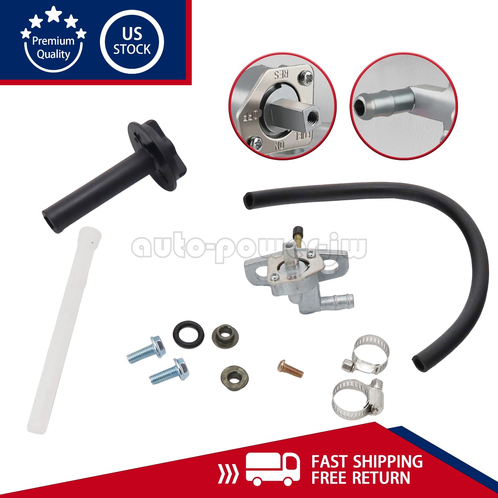 Fuel Valve Switch Petcock Fits Honda Rancher 350 400 Recon 250 TRX250X TRX250EX