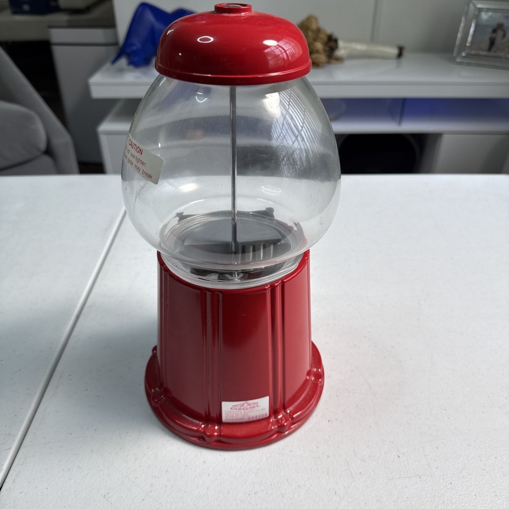 10” Carousel Mini Gumball Machine.Glass Globe