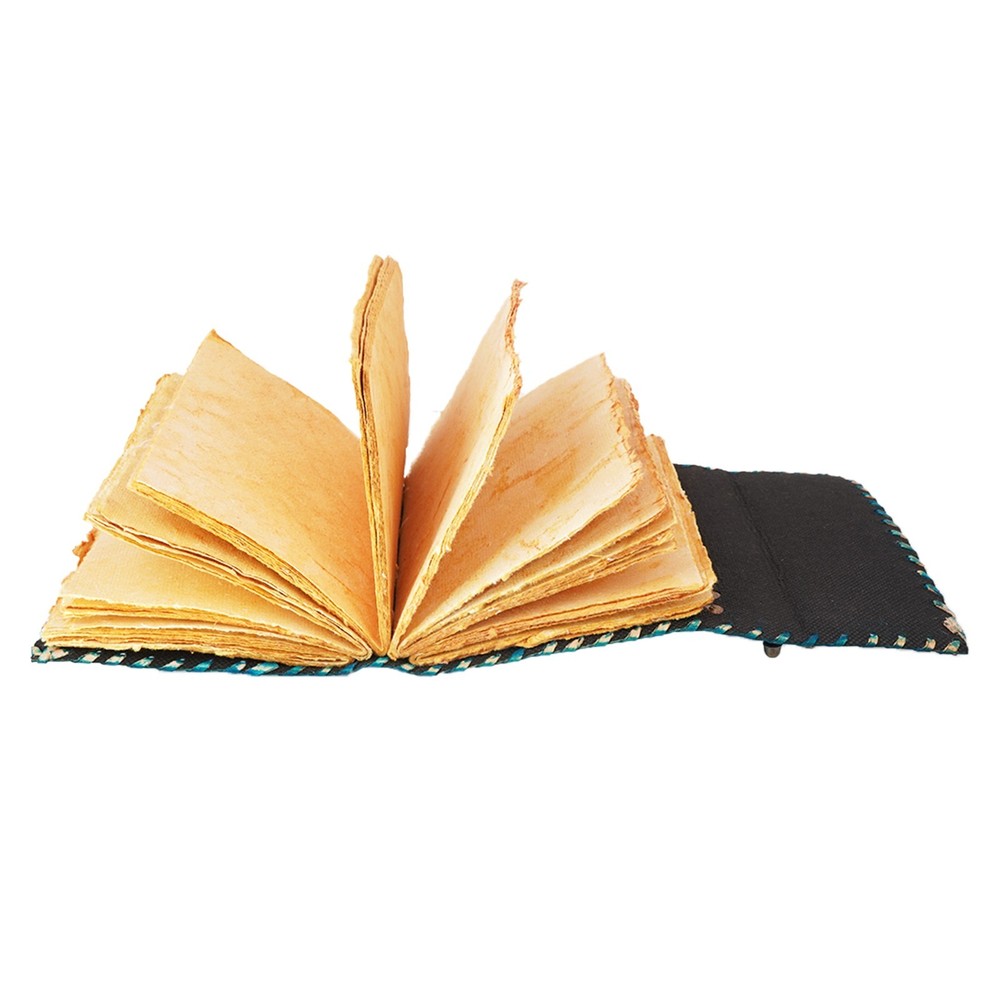 Blue Embossed Leather Journal – Handcrafted Leather Bound Notebook