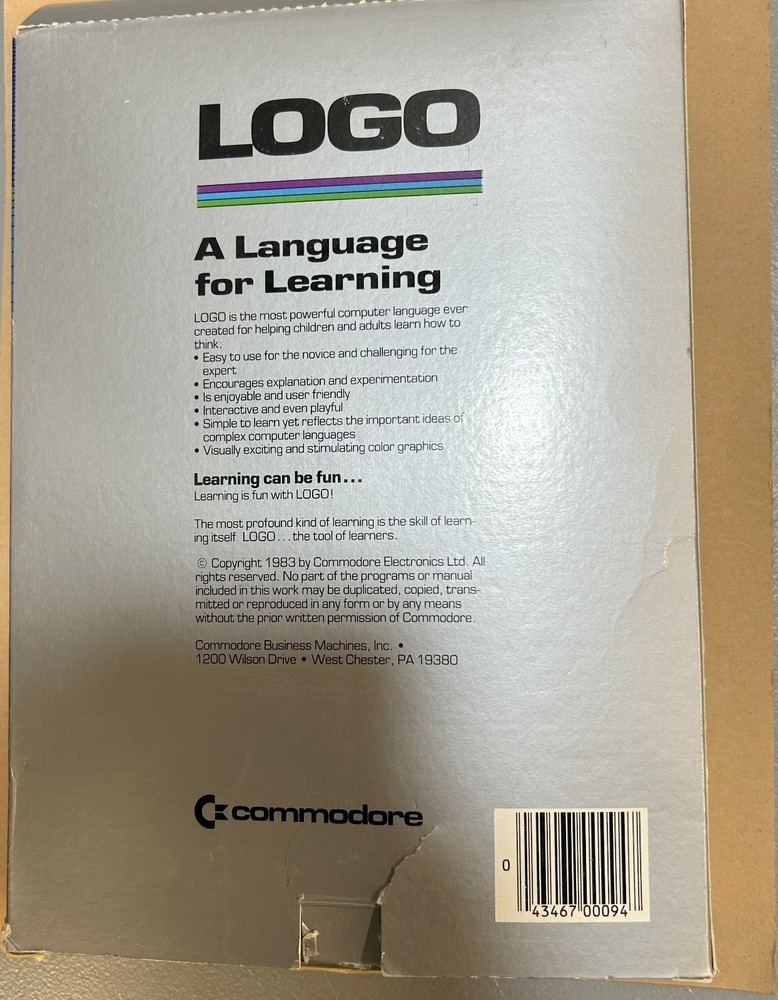 Commodore 64 LOGO Manual & Disks