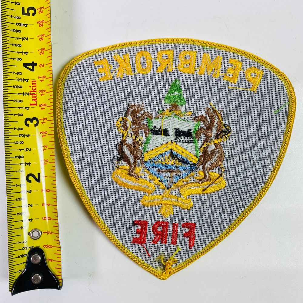 Pembroke Fire Department Canada Patch N10