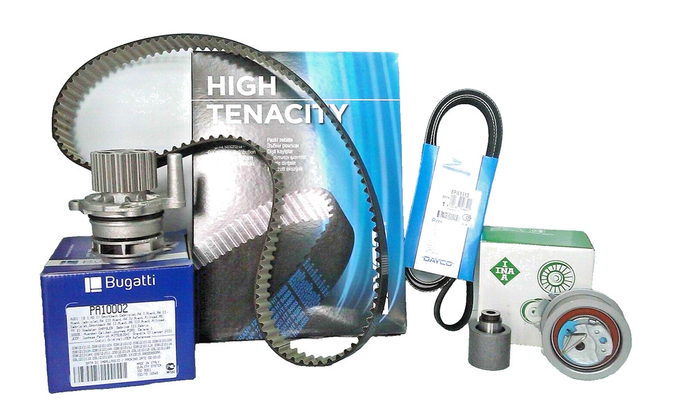 INA DISTRIBUTION KIT + WATER PUMP + SERVIZ BELT FOR AUDI-A6 AVANT (4B5,C5)-1.9