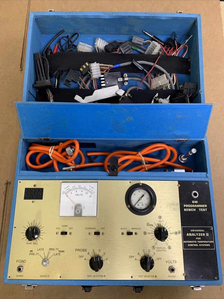 Vintage GM ANALYZER II Programmer Bench Test For Automatic Temp. Control Systems