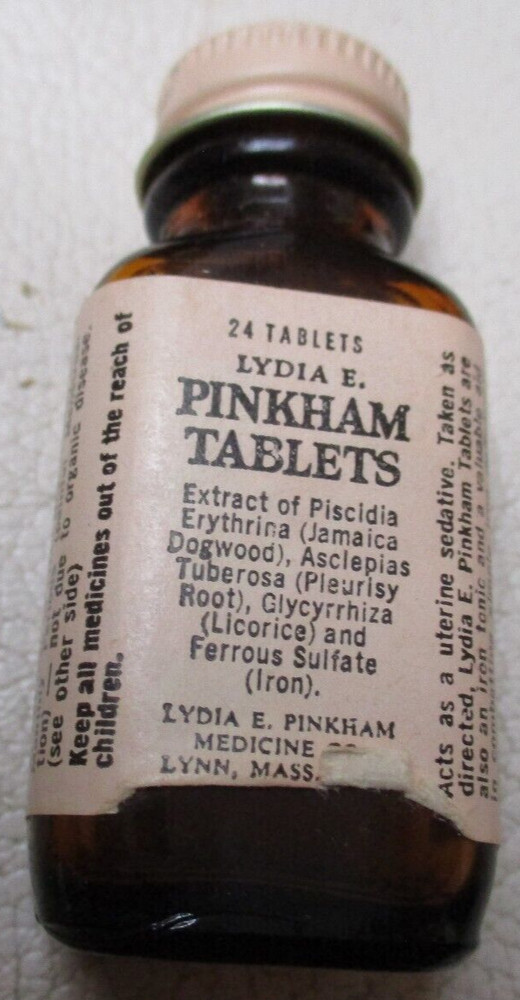 VINTAGE LYDIA PINKHAM TABLETS EMPTY WITH BOX