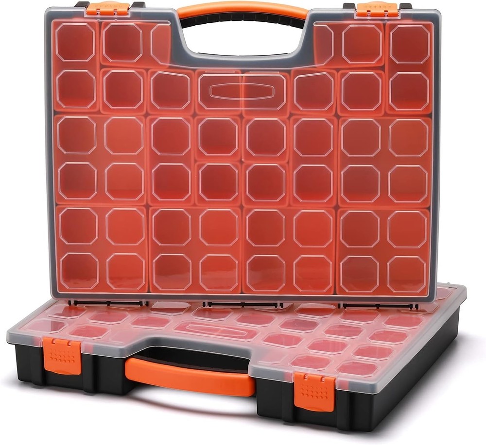 3PCS Multi-Purpose Portable Organizer Box Set W/ 72-Removable Compartments 3