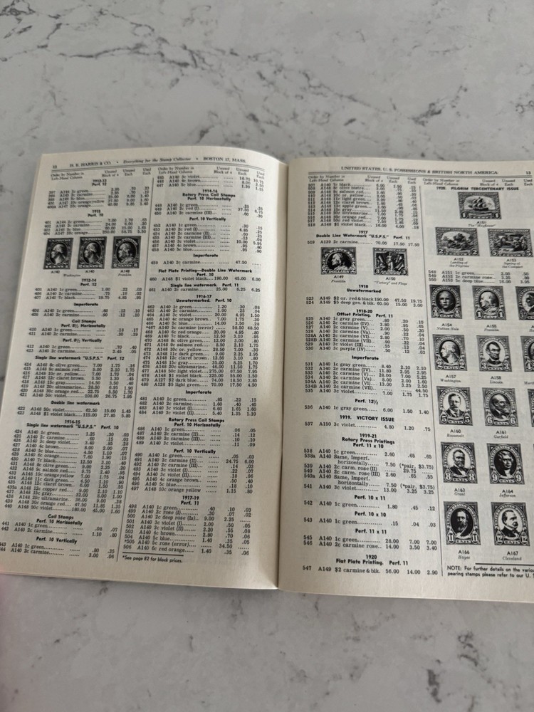 US Stamps (U. S. Possessions And British North America) 1959, H.E. Harris & Co