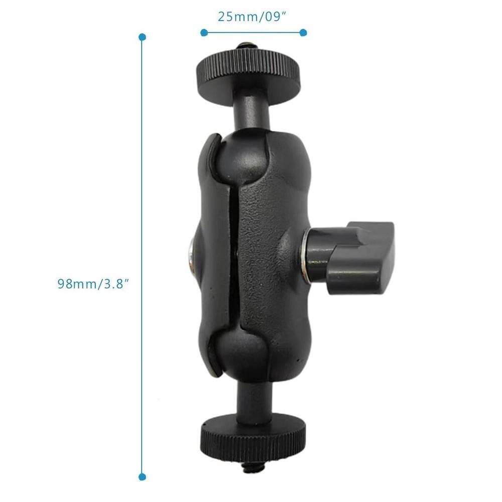 2-Pack Multi-Angle Magic Arm Mount-360° Swivel Clamp for Camera, Mic&LED Lights