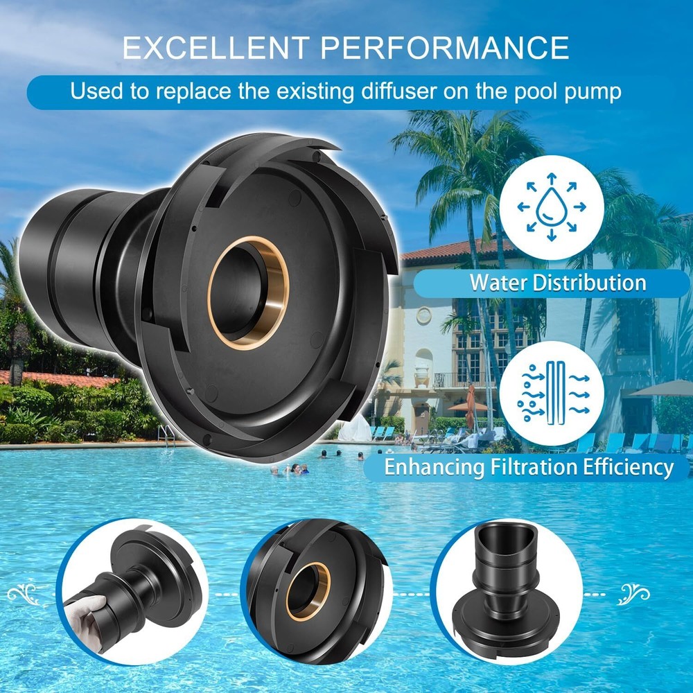 for Zodiac Jandy Pumps R0445400 Diffuser with O-Ring & Hardware Replacement Kit