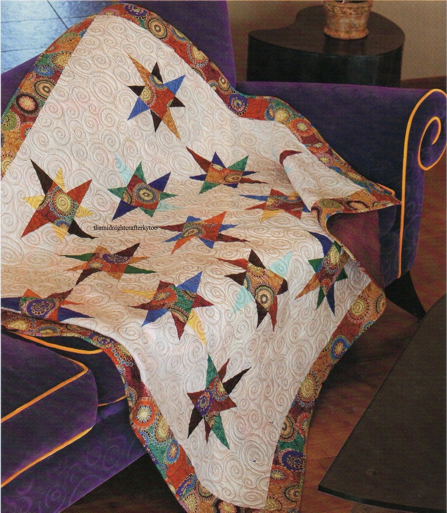 Uneven Star Quilt Pattern Pieced VW