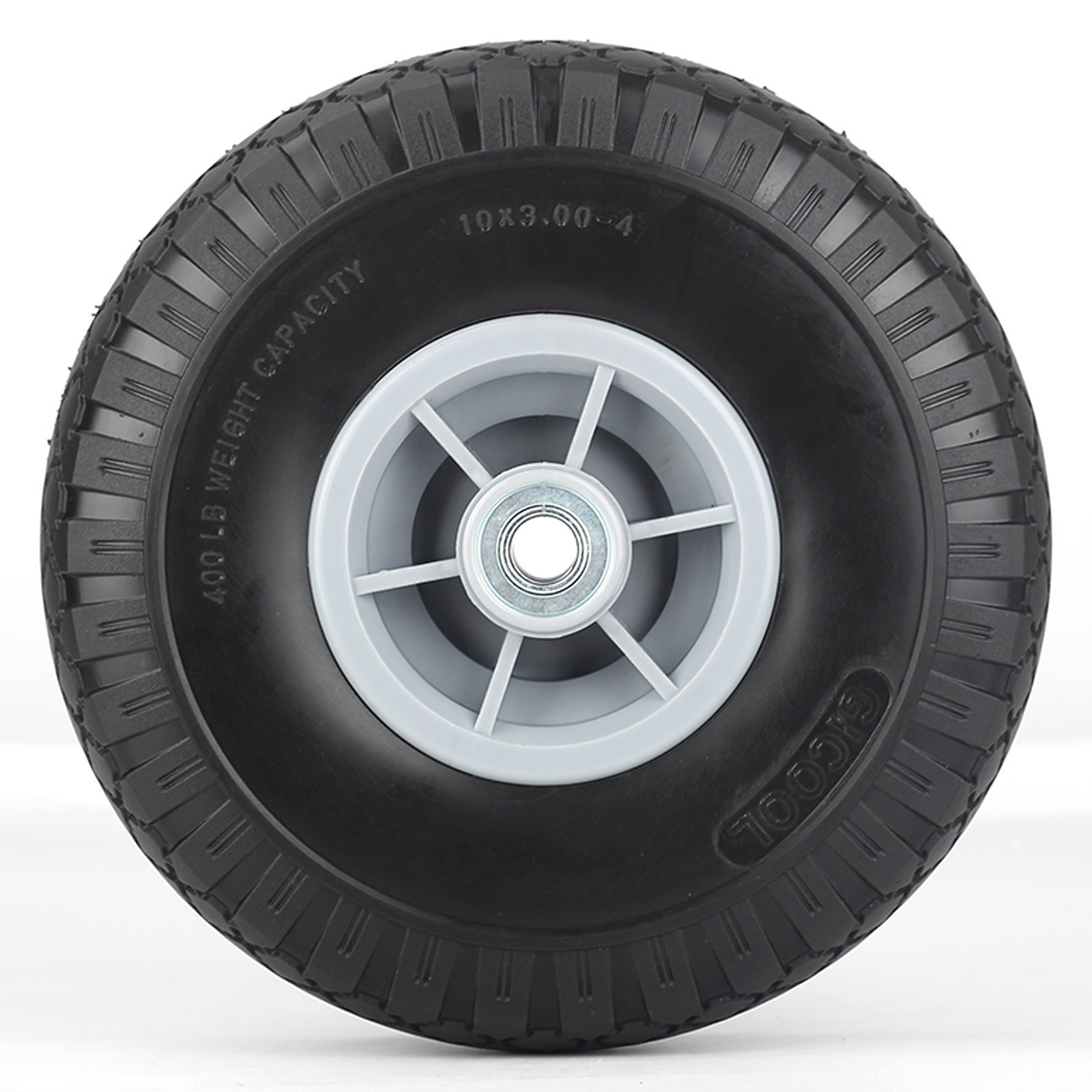 2 Pack 10 x 3.00-4 Flat Free Tire & Wheel for Cosco Hand Trucks Trolley Carts