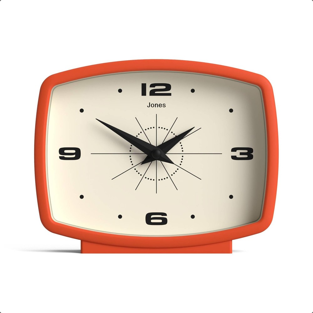 ® Film Desk Clock | Retro Rectangular Design | Orange | Retro Design, Blendin...