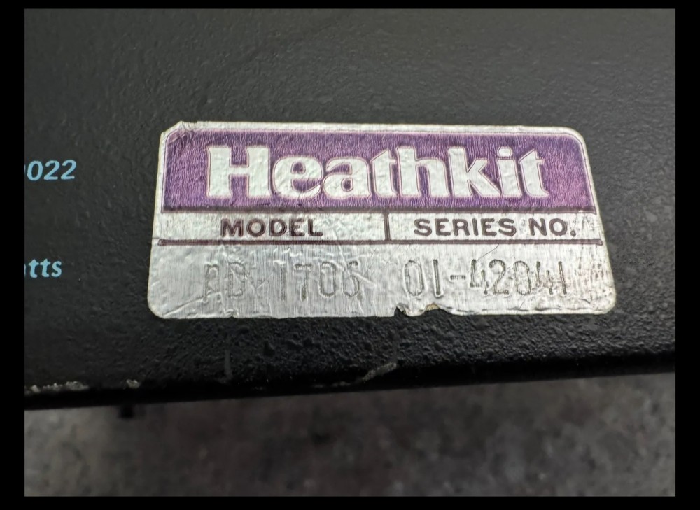 VINTAGE.Heathkit Active Audio Processor AD-1706 | Serial No. 01-42041
