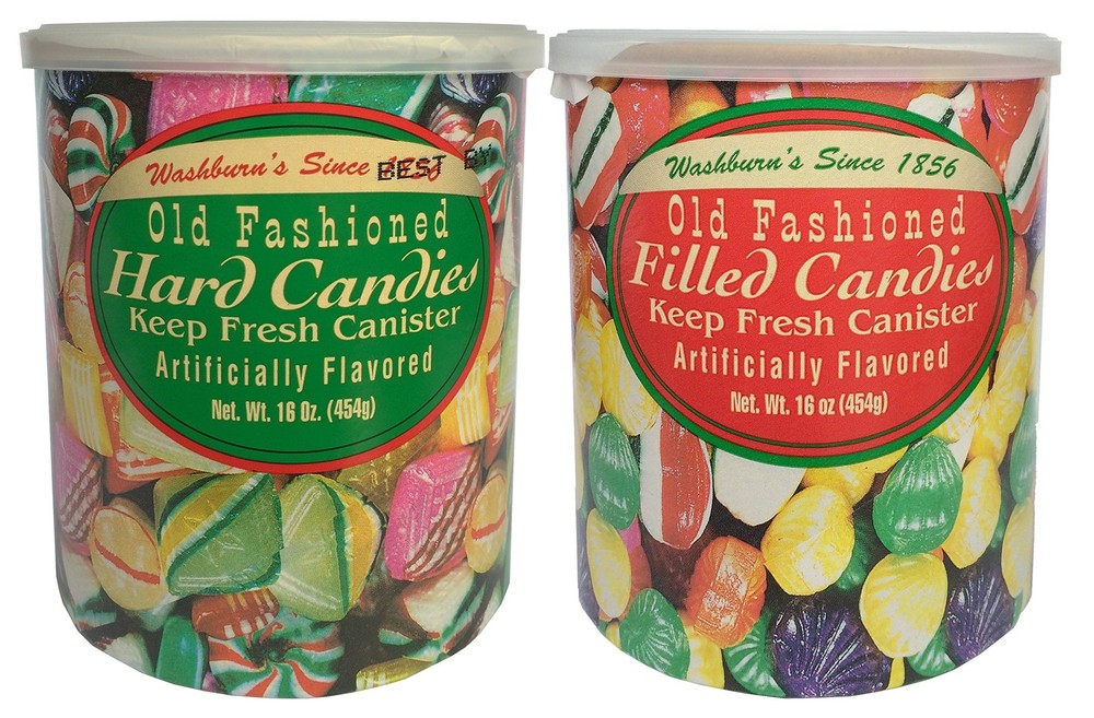Multicolor Sugar Candy Pack 2x16 Ounce Assorted Hard Filled Candies