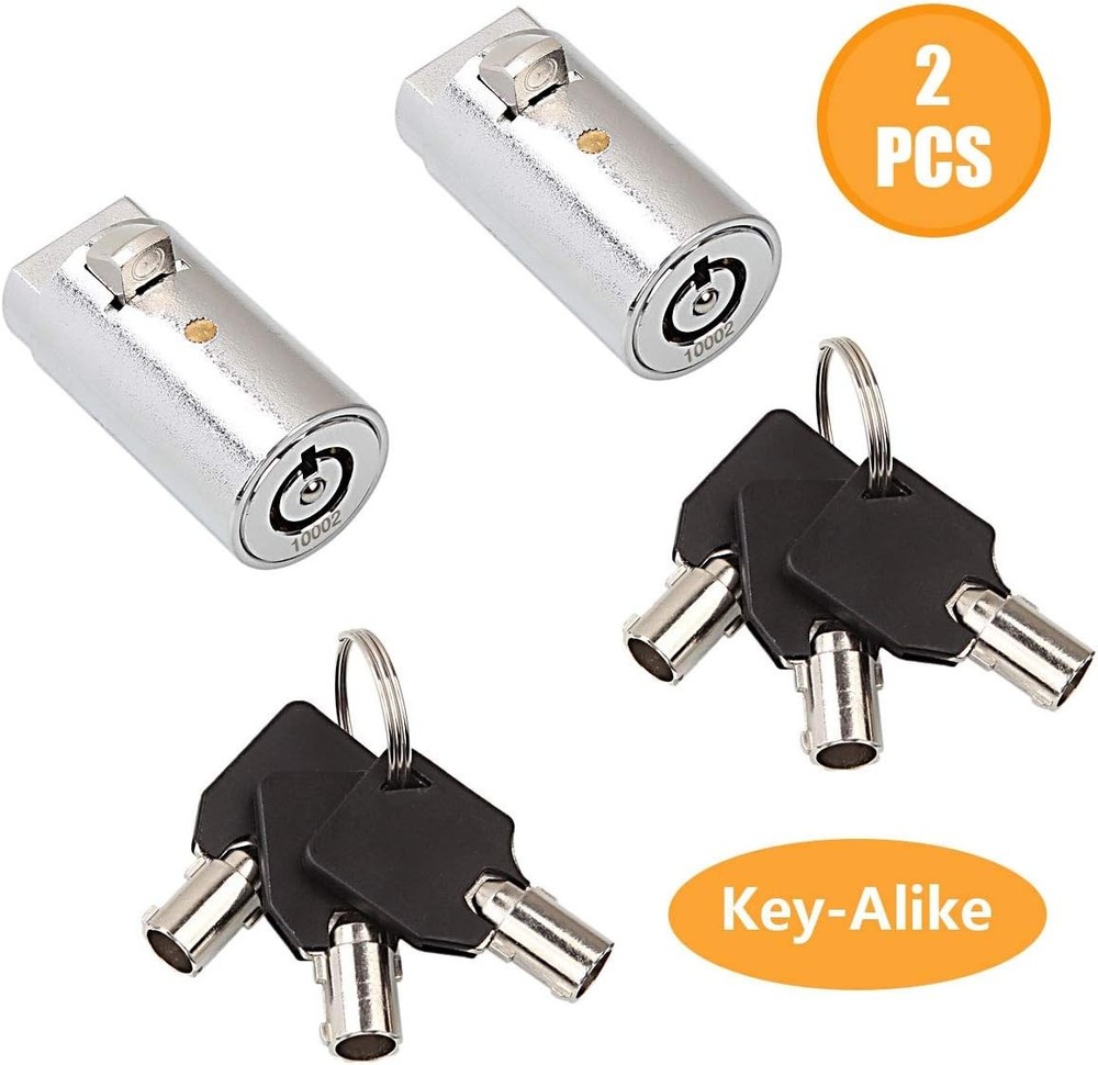 High Security Vending Machine Lock and Key, 2-Pack Soda Machine Lock for Coke Ma