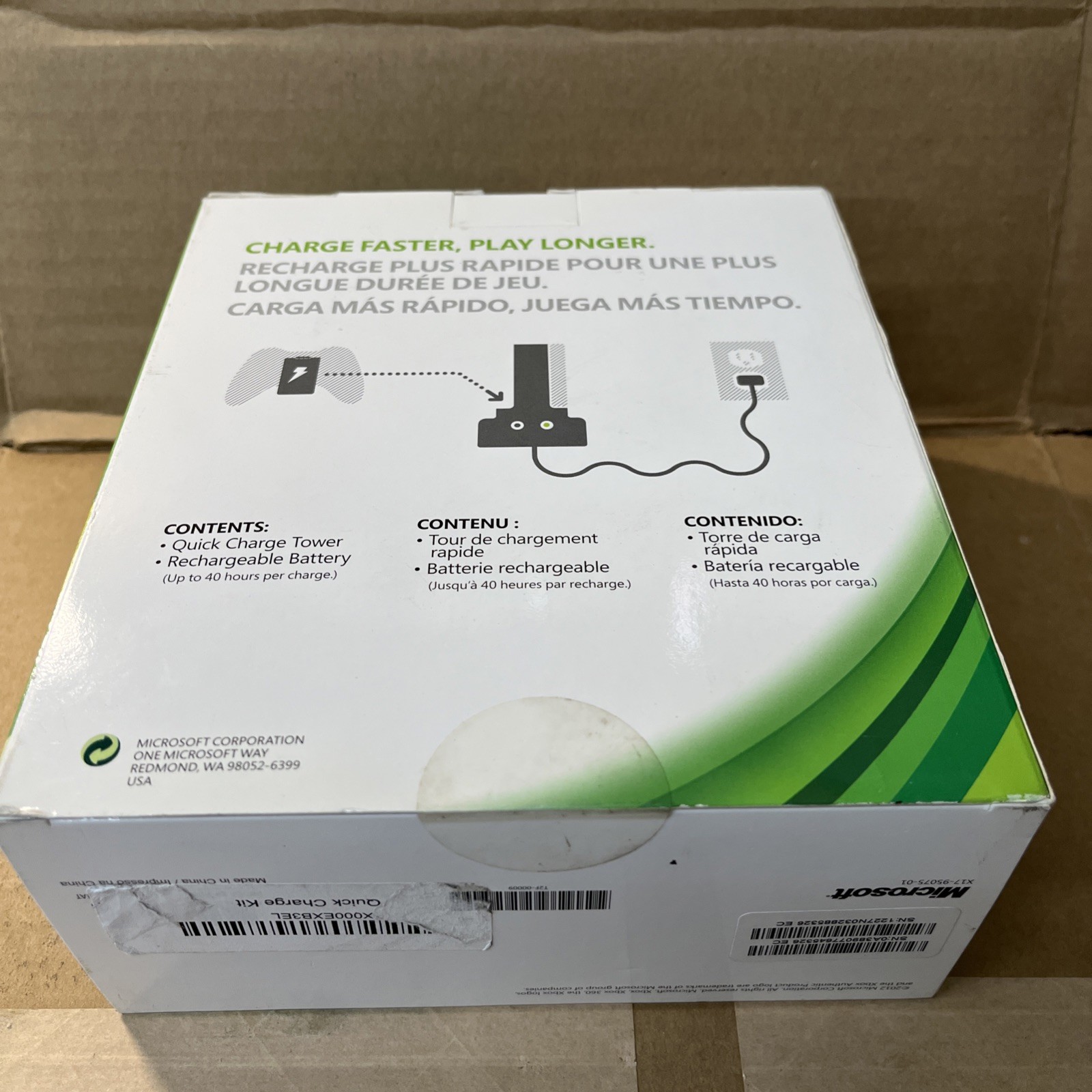 Xbox 360 Quick Charge Kit Black /NEW Sealed In Box