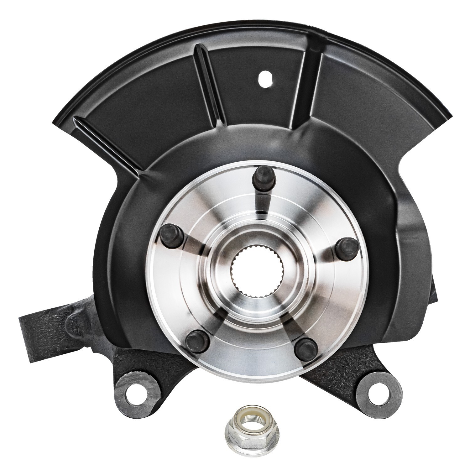 Front Left Steering Knuckle & Wheel Hub Bearing Assembly for 2011-2014 Ford Edge