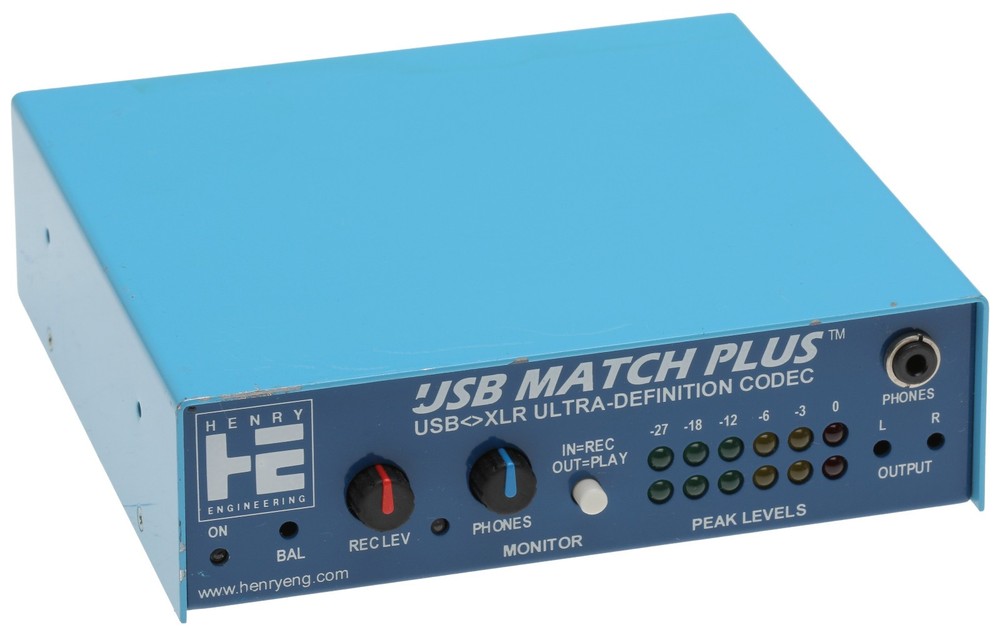 Henry Engineering USB Matchbox Plus Broadcast AES Digital Balanced Analog Audio